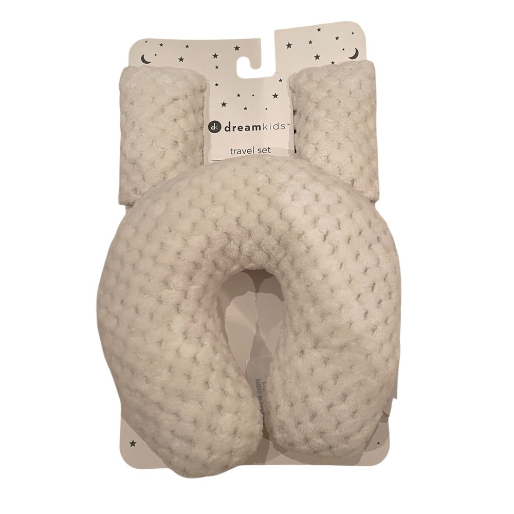 Dreamkids White Travel Neck Pillow Set